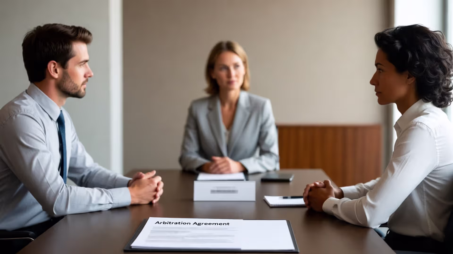 Arbitration replaces court with a private decision-maker.